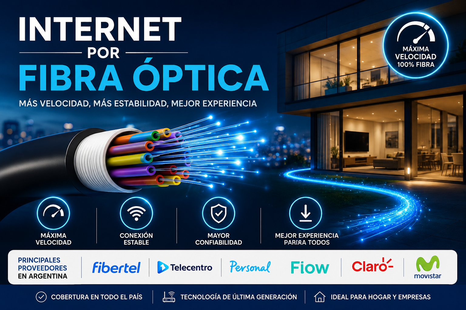 ¿Cómo es el servicio de Internet por Fibra Óptica WiFi?